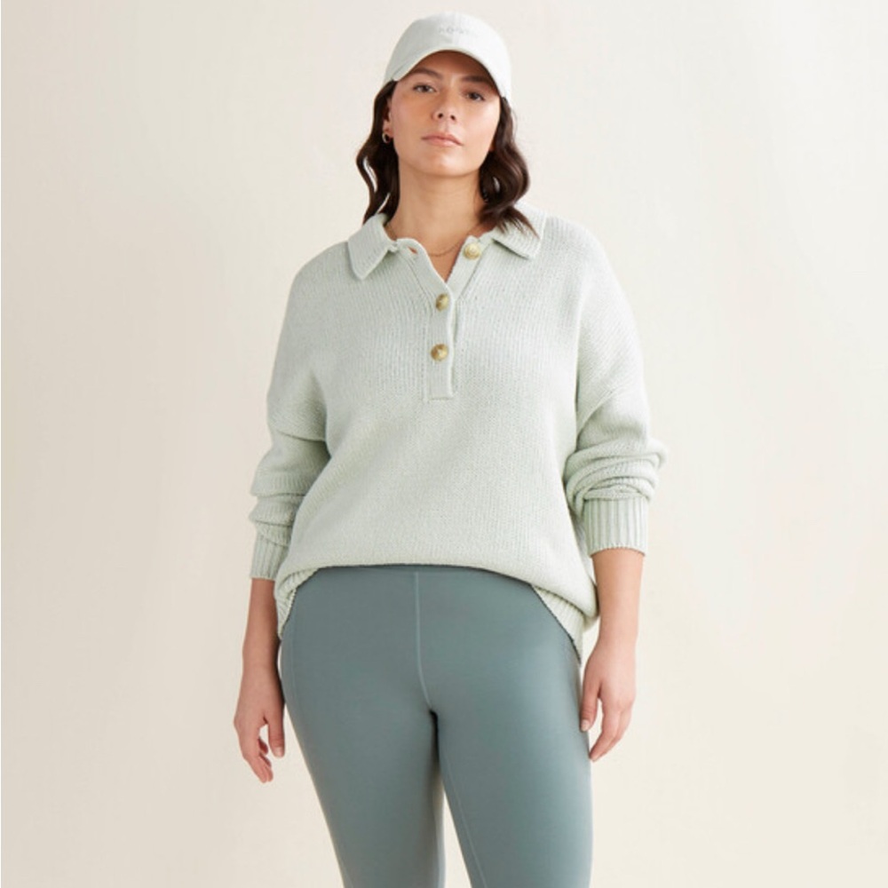 Roots Elora V Neck Sweater Sz L
